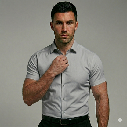 Men's Slim-Fit Stretch Short Sleeve Shirt