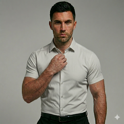 Men's Slim-Fit Stretch Short Sleeve Shirt