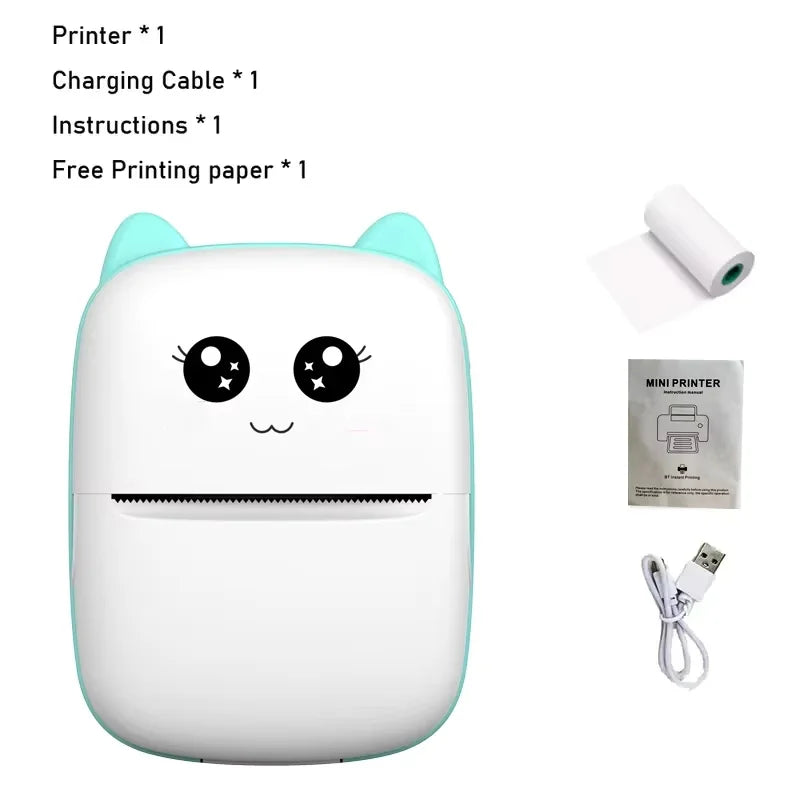Mini Pocket Printer – Wireless Bluetooth Thermal Photo & Label Maker