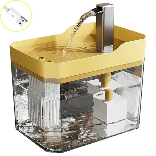 Cat Water Fountain Auto Filter Transparent Drinker With Pump