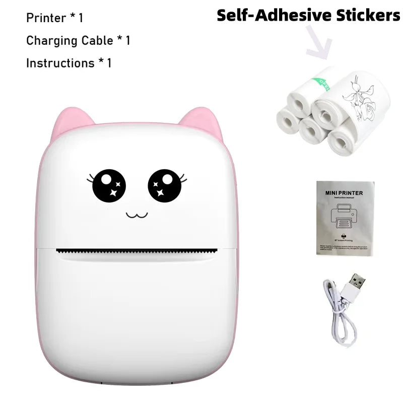 Mini Pocket Printer – Wireless Bluetooth Thermal Photo & Label Maker