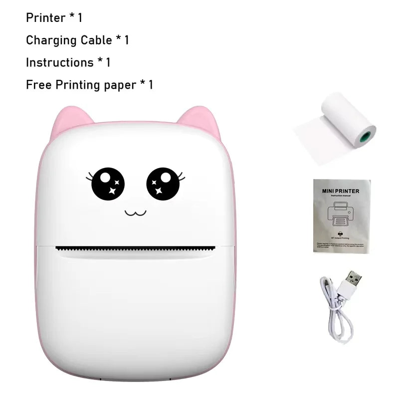 Mini Pocket Printer – Wireless Bluetooth Thermal Photo & Label Maker