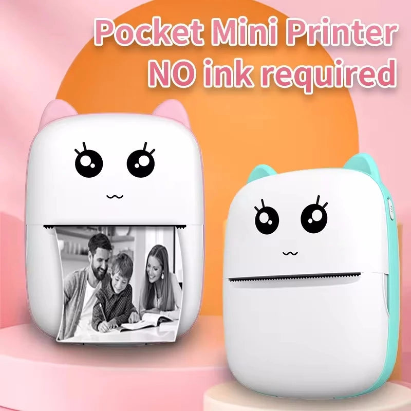 Mini Pocket Printer – Wireless Bluetooth Thermal Photo & Label Maker